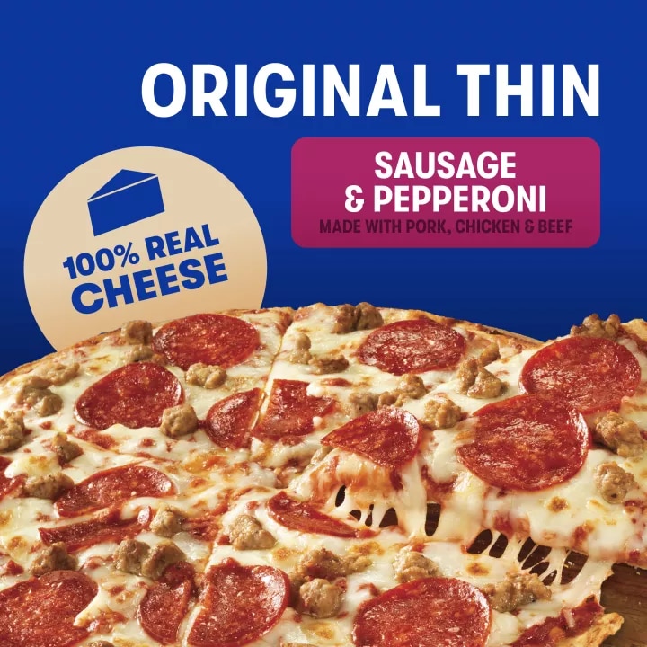 Pizza de salchicha y pepperoni