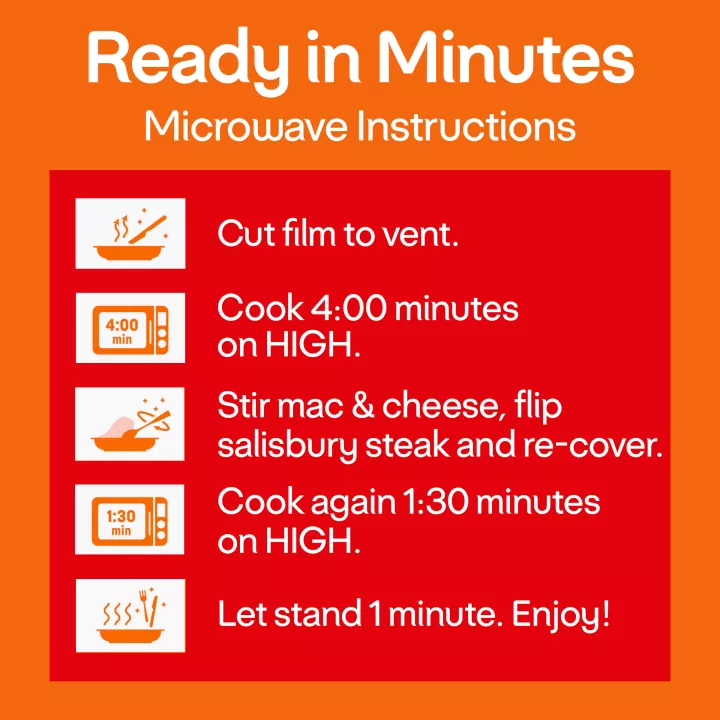 Salisbury Steak with Macaroni and Cheese