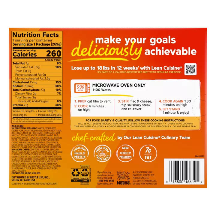 Salisbury Steak with Macaroni and Cheese