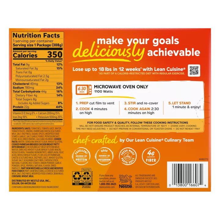Comida congelada LEAN CUISINE® Chicken Parmesan