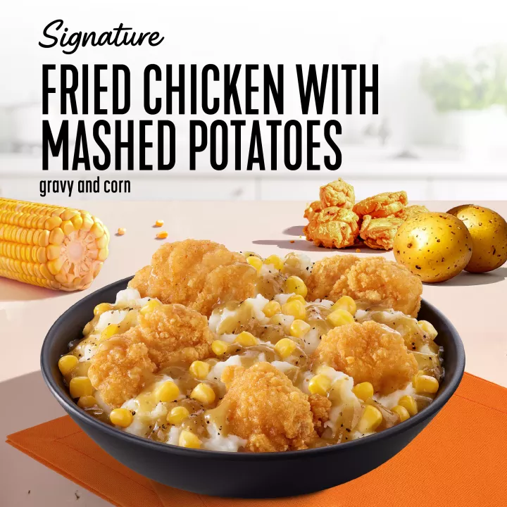 Oven Fried Chicken with Mashed Potatoes