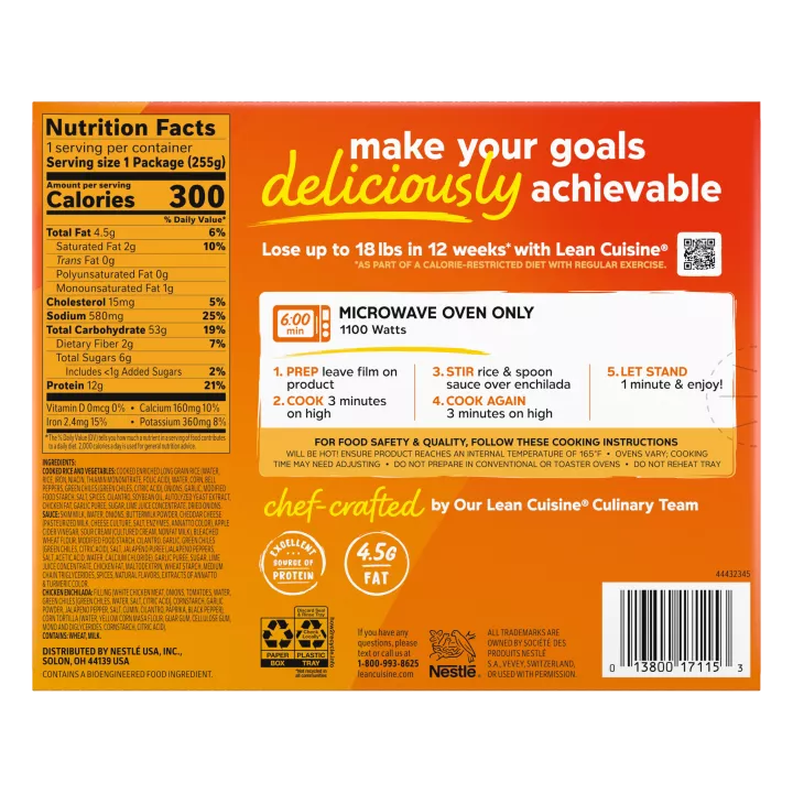 LEAN CUISINE® Chicken Enchilada Suiza Frozen Meal