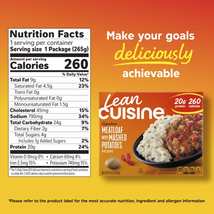LEAN CUISINE® Meatloaf with Mashed Potatoes Frozen Meal