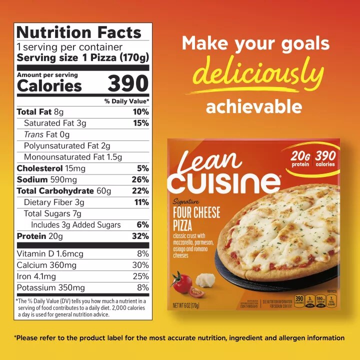 Four Cheese Frozen Pizza 6oz | Official LEAN CUISINE®