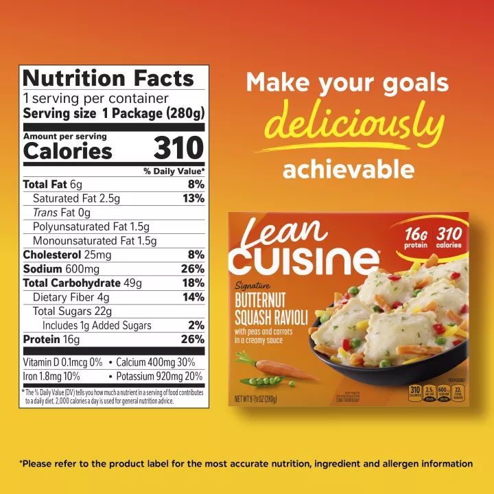 AHA Heart-Check Certified Butternut Squash Ravioli