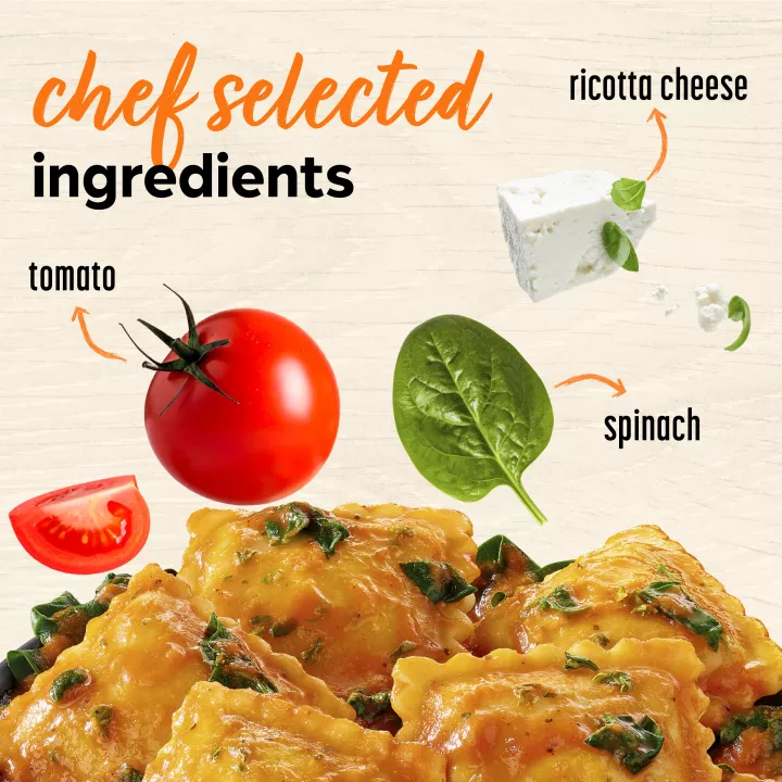 Ricotta Cheese and Spinach Ravioli