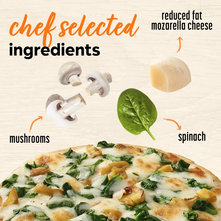 Spinach & Mushroom Pizza