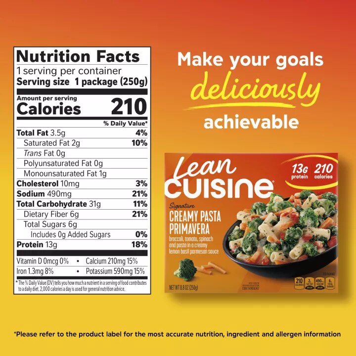 Creamy Pasta Primavera Frozen Entrée | Official LEAN CUISINE®