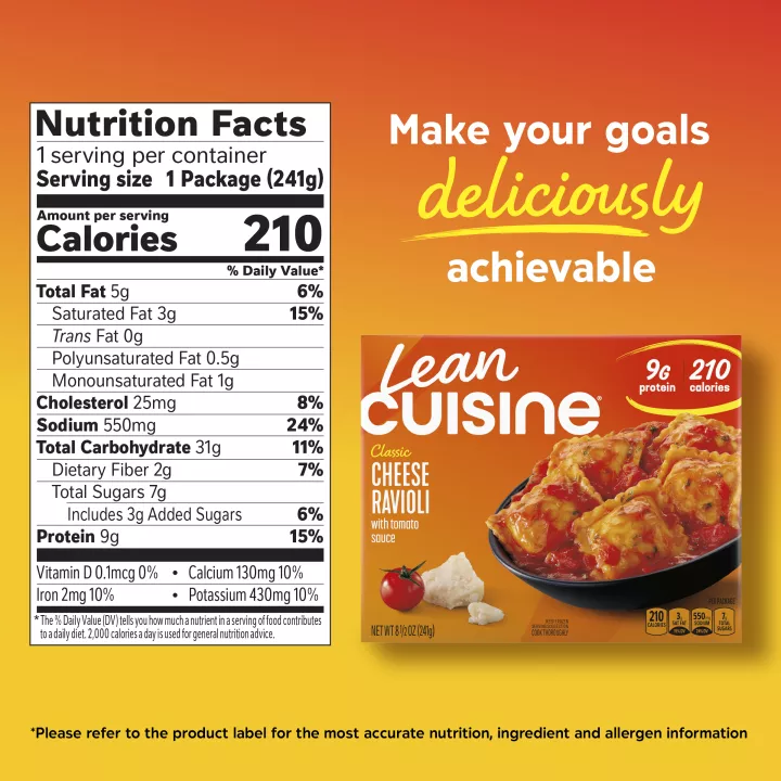 LEAN CUISINE® Cheese Ravioli Frozen Meal