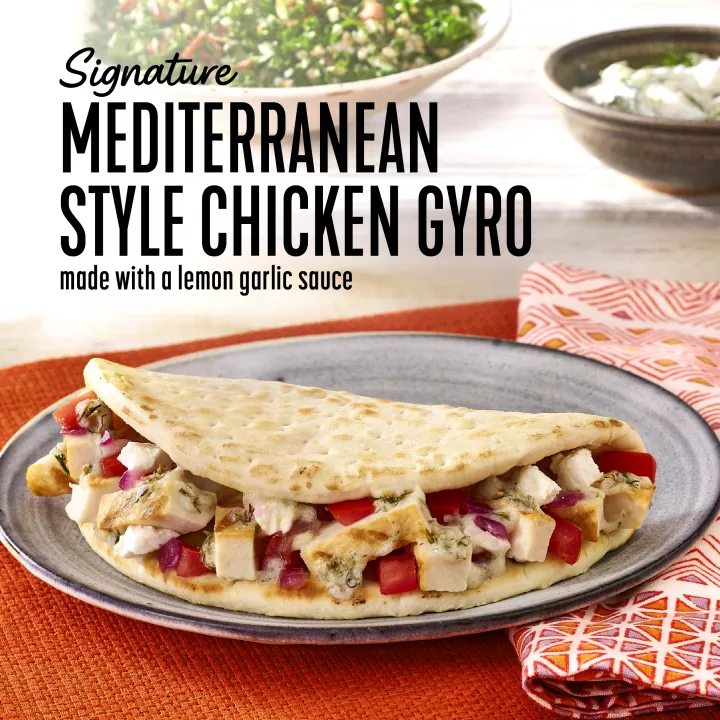 Mediterranean Style Chicken Gyro