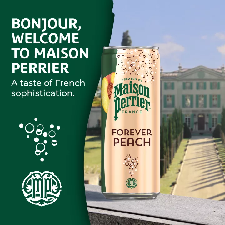 Maison Perrier agua gasificada sabor durazno