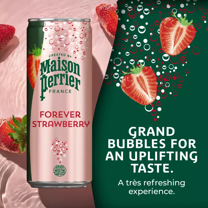 Maison Perrier agua gasificada sabor fresa