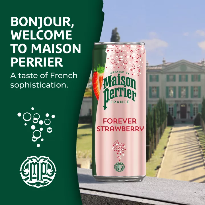 Maison Perrier agua gasificada sabor fresa