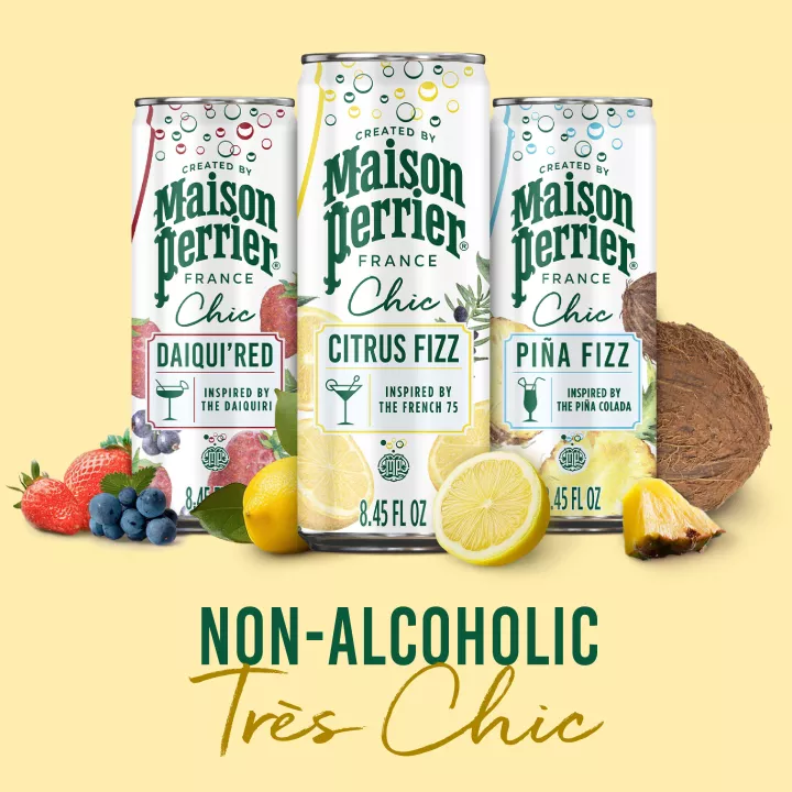 Maison Perrier Chic Citrus Fizz, 8.45 FL OZ Can (4 Count)