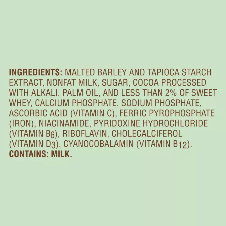 Mezcla de bebida de malta con chocolate