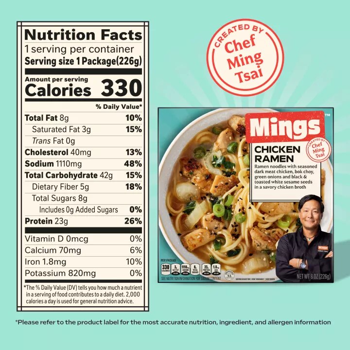 Chicken Ramen Frozen Entrée | Official Mings™