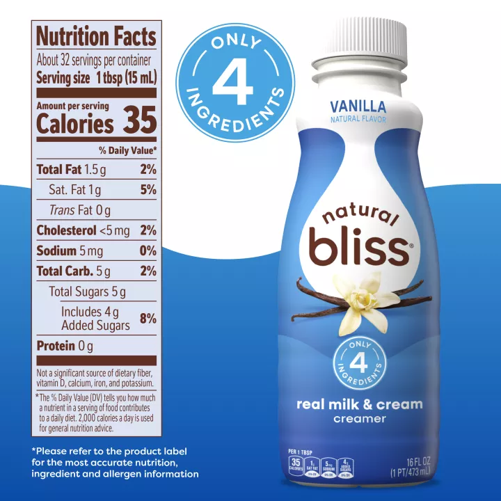 Vanilla Flavored Coffee Creamer