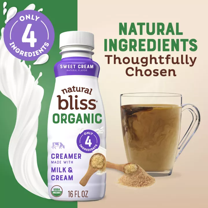 Sweet Cream Flavored Organic Coffee Creamer
