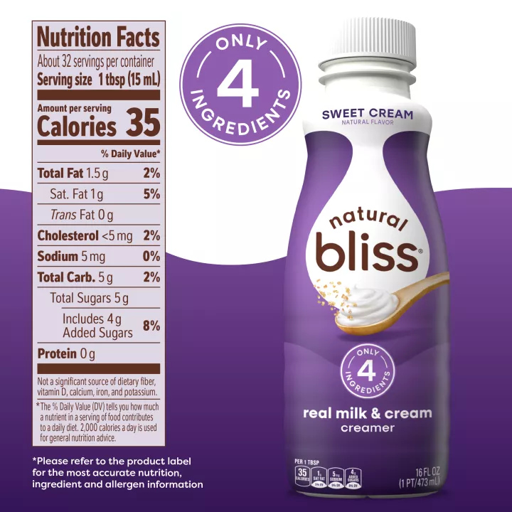 Sweet Cream Flavored Coffee Creamer