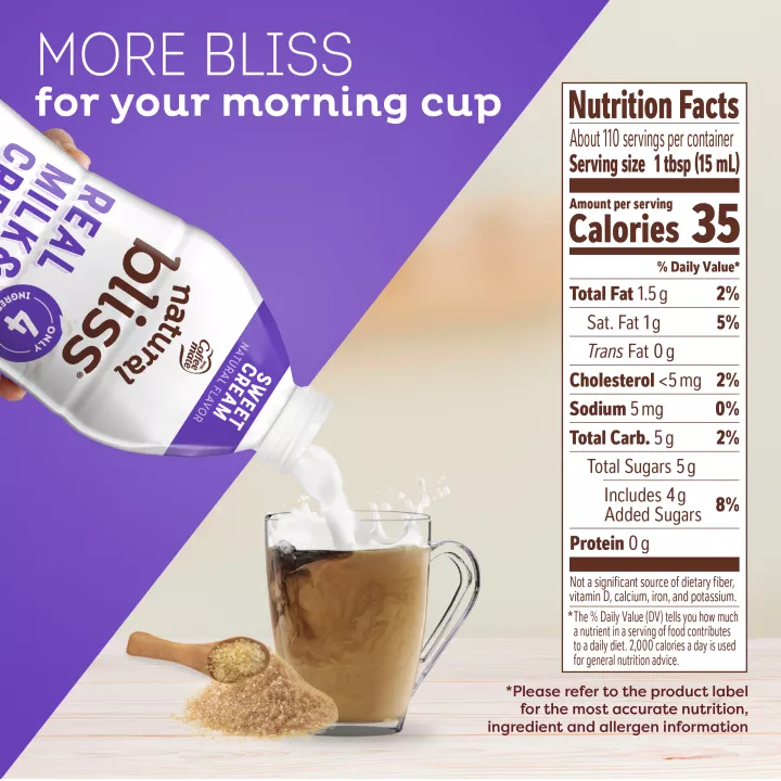 Sweet Cream Flavored Coffee Creamer