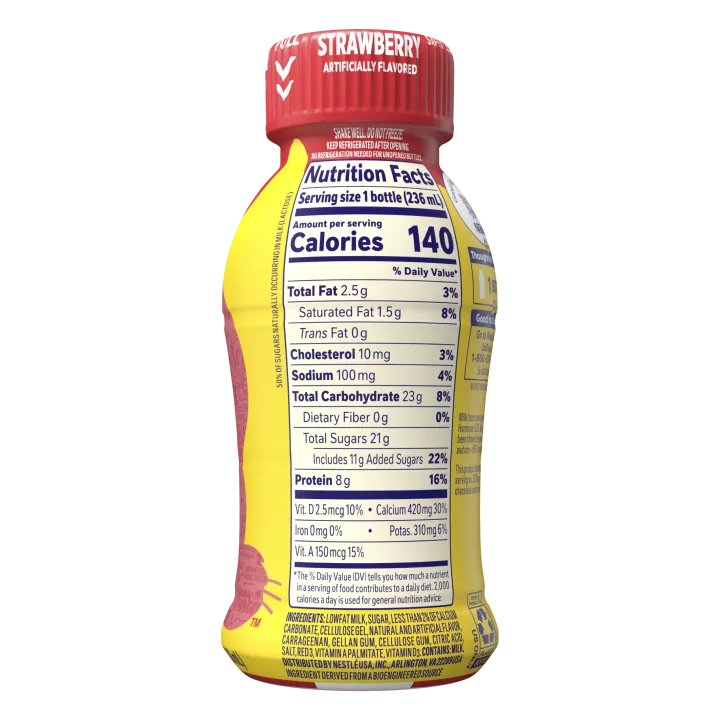 Strawberry Low-fat Milk