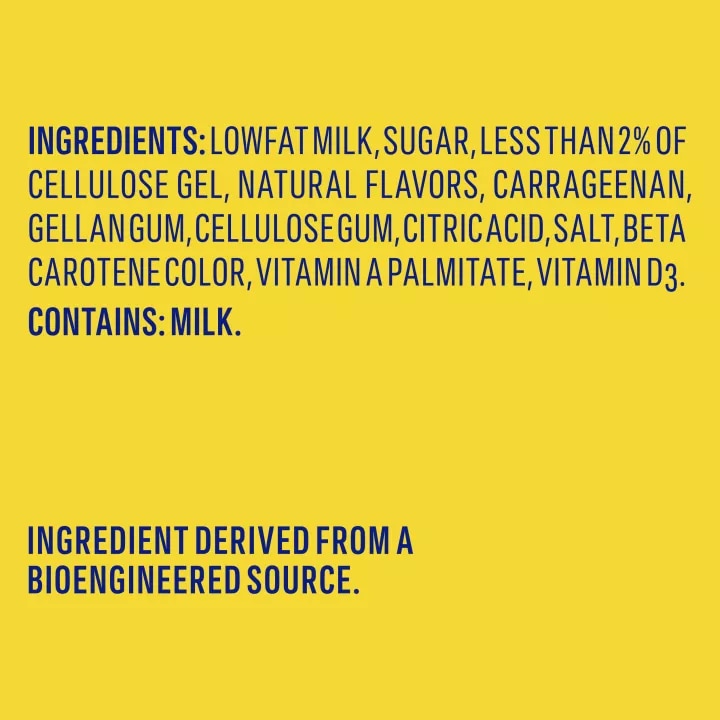 Banana Strawberry Lowfat Milk