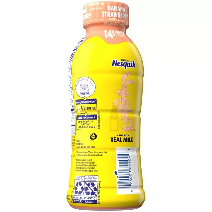 Banana Strawberry Lowfat Milk