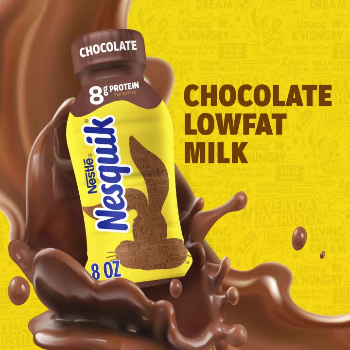 Chocolate Flavored Low Fat Milk 15pk 8oz bottles | Official NESQUIK®