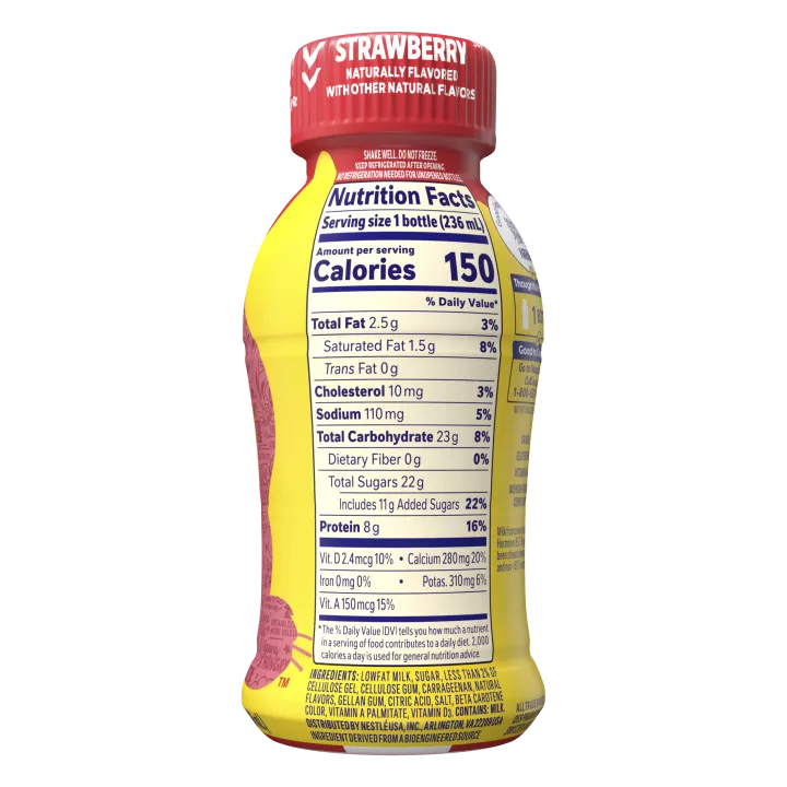 Strawberry Low-fat Milk