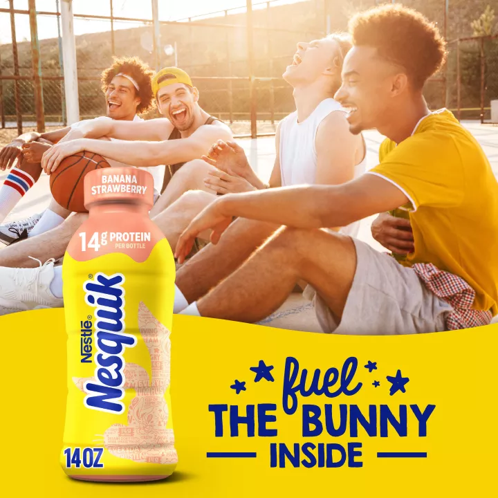 Banana Strawberry Lowfat Milk 14 fl. oz. Bottle
