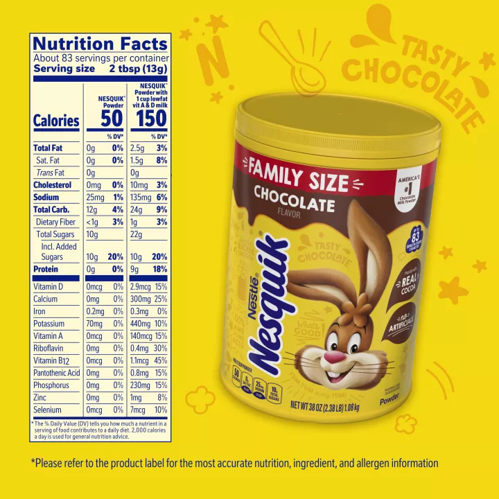Chocolate Flavored Powder 38 oz. Canister