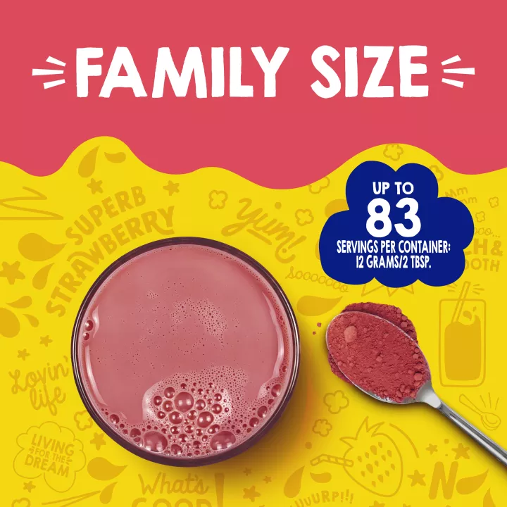 Strawberry Flavored Powder 35.5 oz. Canister