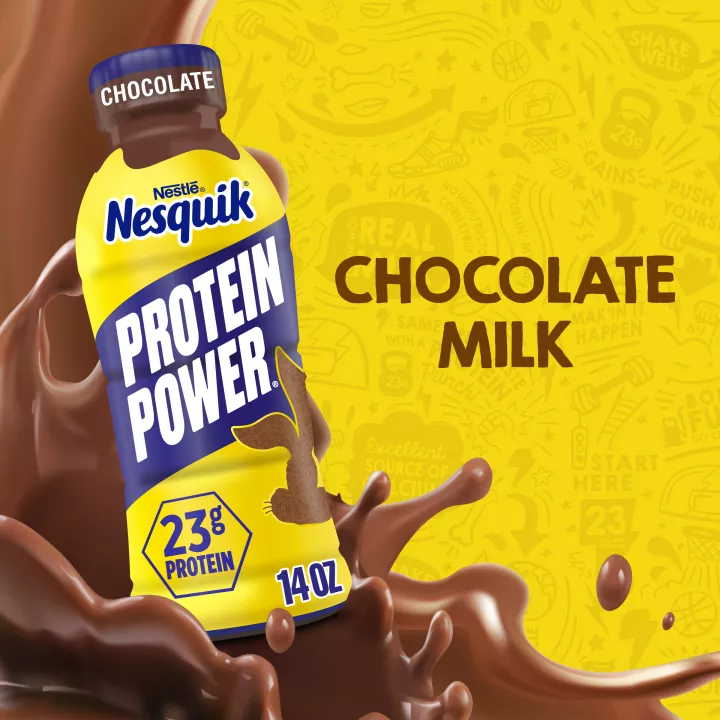Protein Power Chocolate Protein Milk 14 fl oz | Official NESQUIK®