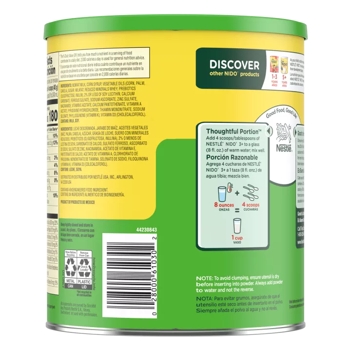 NIDO 3+ Bebida láctea para niños pequeños