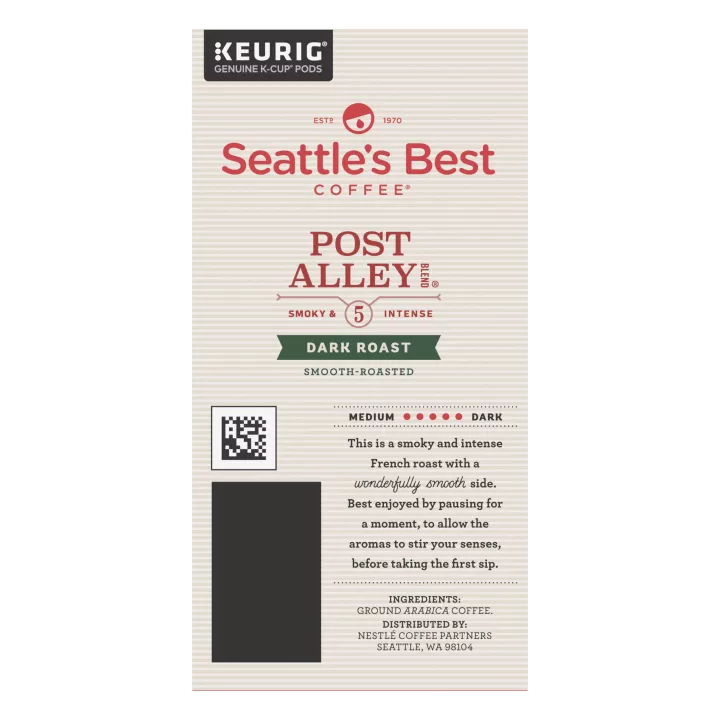 Post Alley Dark Coffee K-Cup, 24/Box Post Alley Dark Coffee K-Cup, 24/Box
