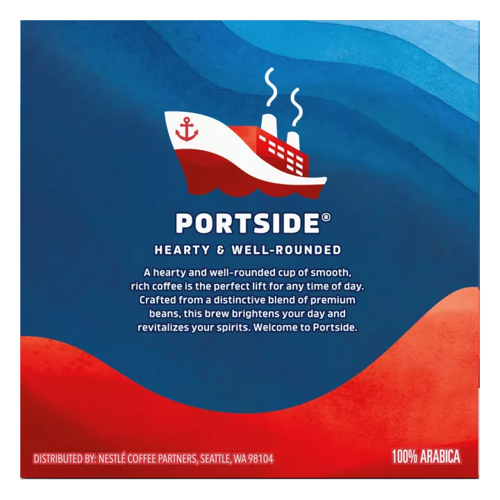 Front Right view of SEATTLE'S BEST COFFEE Portside Blend Ground Coffee K-Cup Pods 10 Count 3.7oz Box product.