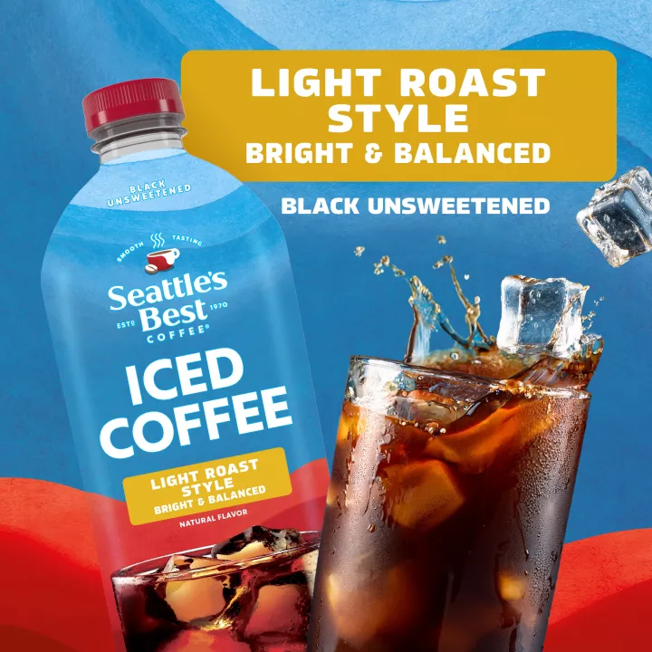 Black Unsweetened Light Roast Style Iced Coffee