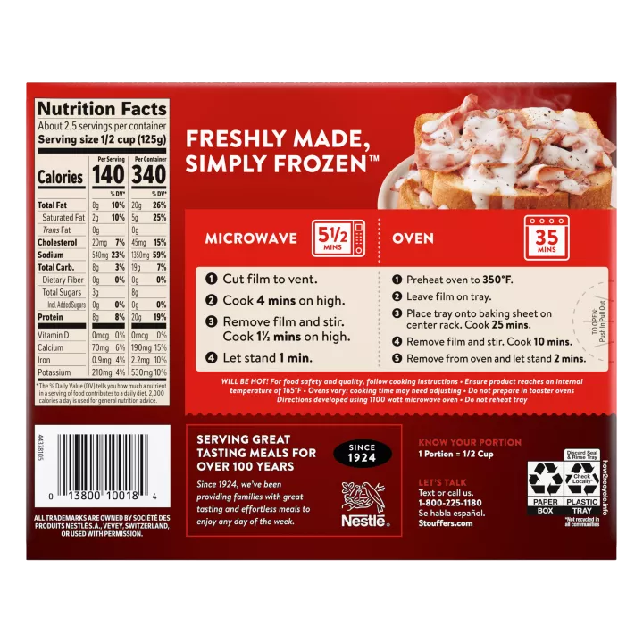 STOUFFER'S® Frozen Creamed Chipped Beef For One