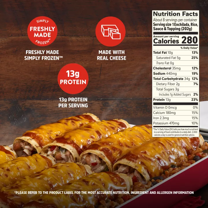 STOUFFER'S® Frozen Meal Beef Enchilada Party Size Tray 57oz