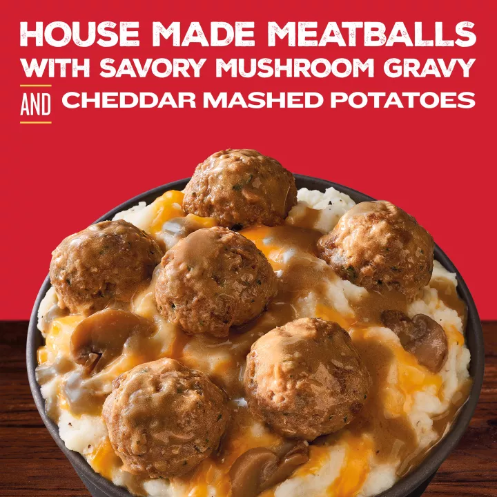 Classic Pub Meatballs & Potatoes