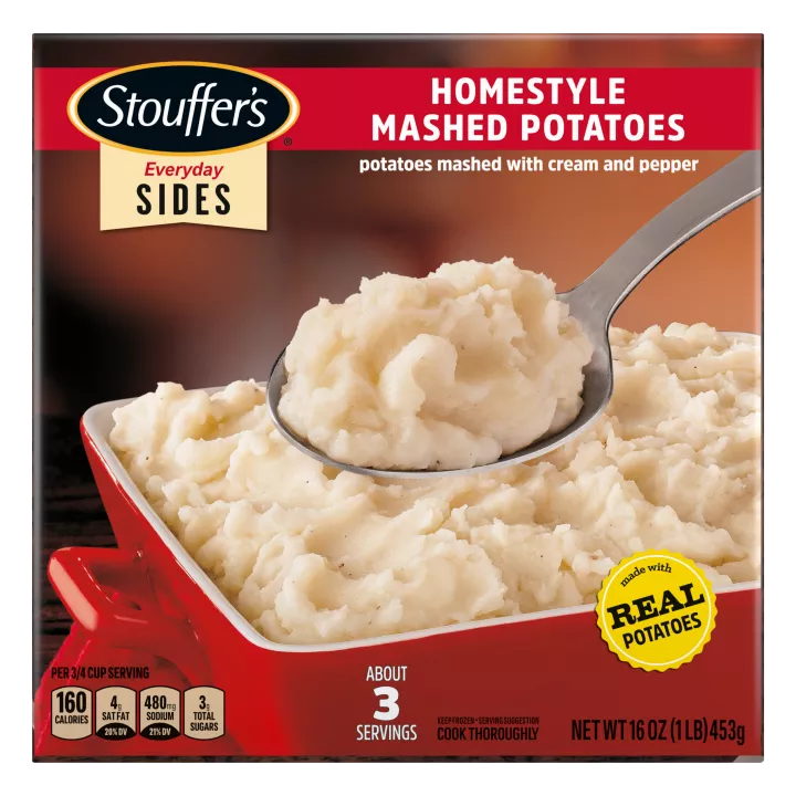 Homestyle Mashed Potatoes Frozen Side Dish Official STOUFFER S