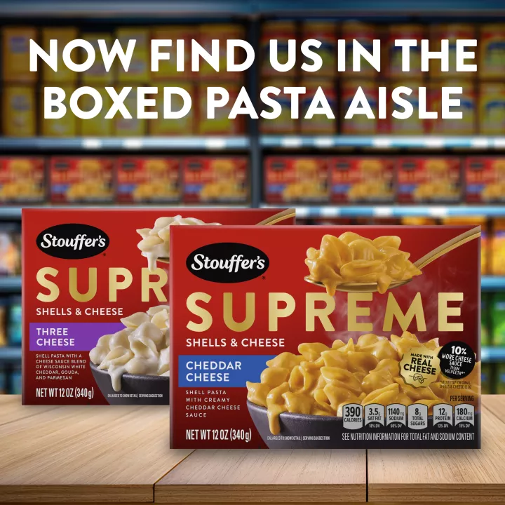 STOUFFER'S Supreme Cheddar Shells & Cheese