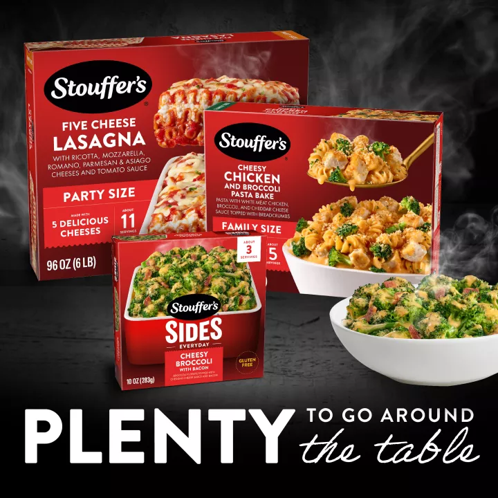 Cheesy Broccoli with Bacon Frozen Sides