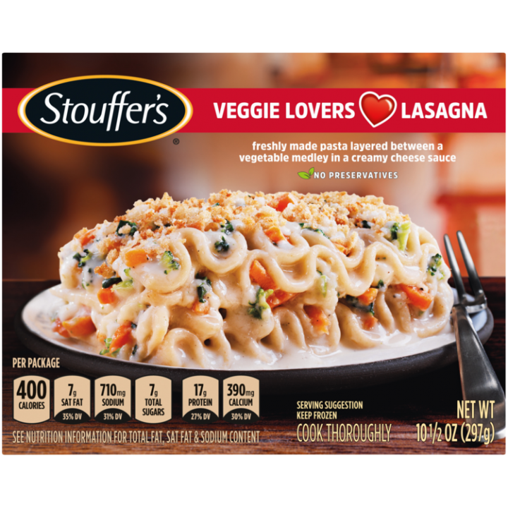 Veggie Lovers Lasagna Frozen Meal | Official STOUFFER'S®