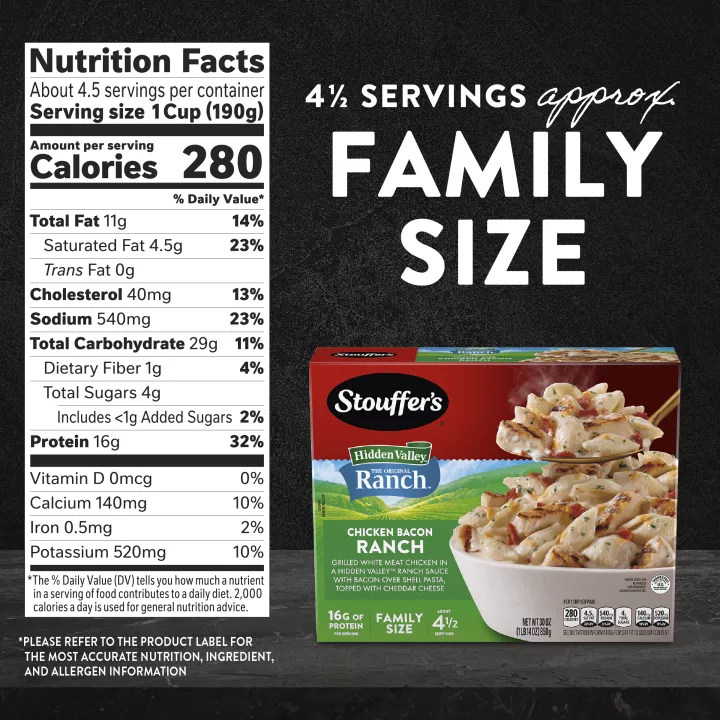 Chicken Bacon Hidden Valley™ Ranch Pasta