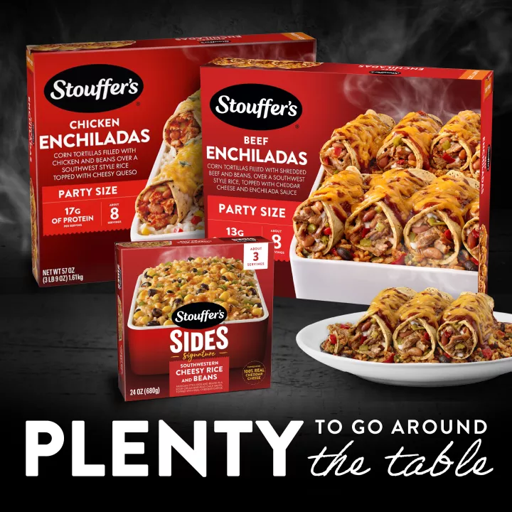 STOUFFER'S® Frozen Meal Beef Enchilada Party Size Tray 57oz