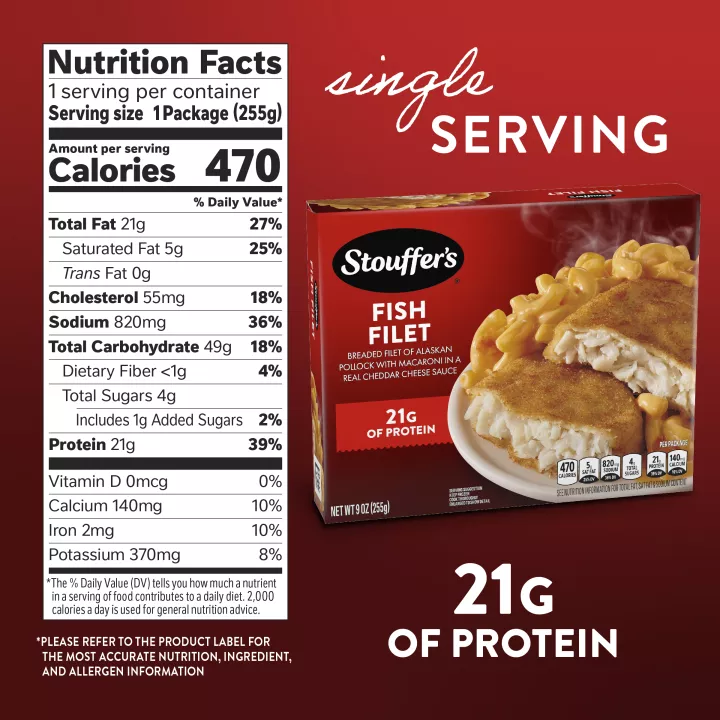 Fish Filet with Macaroni and Cheese