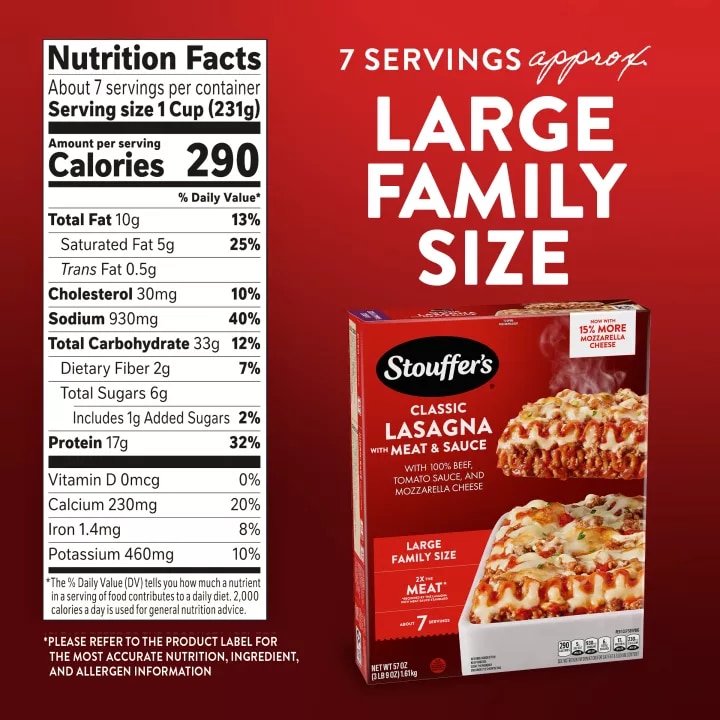 Lasagna with Meat & Sauce