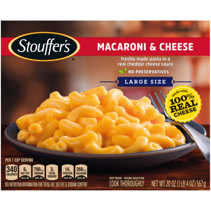 Macaroni & Cheese Large Size Frozen Meal | Official STOUFFER'S®