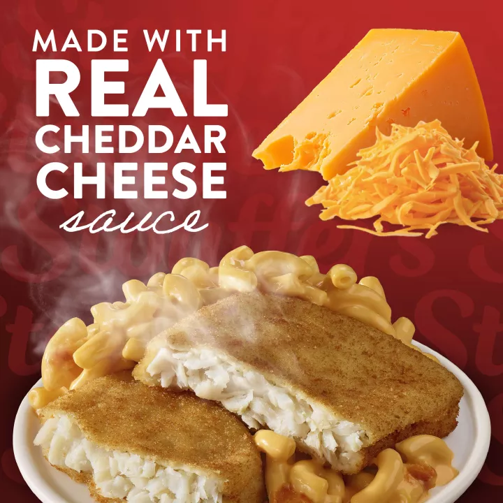 Fish Filet with Macaroni and Cheese